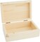 4-Pack Small Unfinished Wooden Boxes for Crafts with Hinged Magnetic Lid, Rectangular (5.5 x 3.5 x 2 in)